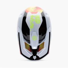 Casco FOX V1 Hello Future Blanco