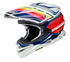 CASCO SHOEI L VFX-EVO PINACLE TEAL/ORG/YELLOW