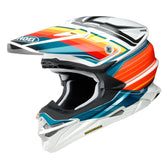CASCO SHOEI L VFX-EVO PINNACLE TC-8 TEAL/ORG/YELLOW