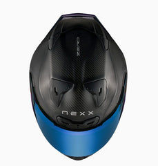CASCO L X.R3R ZERO PRO 2 CARBON AZUL MAT