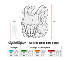 PROTECTOR DE PECHO ROCKFIGHT RED M/L