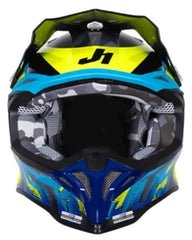 CASCO JUST1 J39 REVO AZUL/AMARILLO