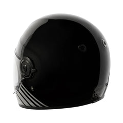 CASCO T1 NEWPORT RETRO NEGRO PLATA