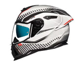 CASCO NEXX SX.100R SKIDDER BCO/ROJO MATE