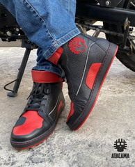 TENIS BOTA MCGRATH ATACAMA NEGRO ROJO