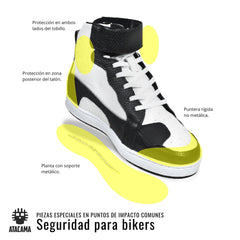 TENIS BOTA MCGRATH ATACAMA NEGRO ROJO