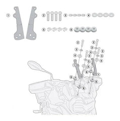 PARABRISAS AIRFLOW BMW 750/850GS